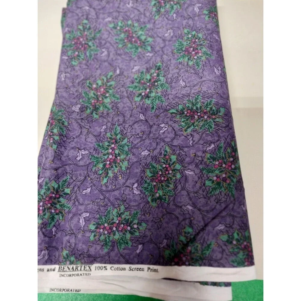 2 yds Purple Benartex 100% Cotton Fabric